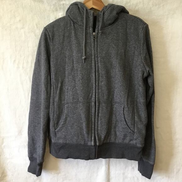 Uniqlo Gray Zip-Up Hoodie With Fur Lining Jacket - Picture 2 of 12
